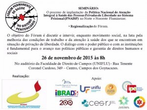 seminario-sobre-politica-nacional-de-atencao-integral-a-saude-das-pessoas-privadas-de-liberdade-no-sistema-prisional-em-campos